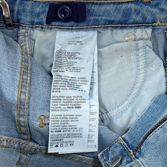 $59 Levi’s Jean Bermuda Shorts Distressed  12R NWT - Picture 4 of 6